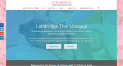 Desktop Screenshot of lethbridgethaimassage.com